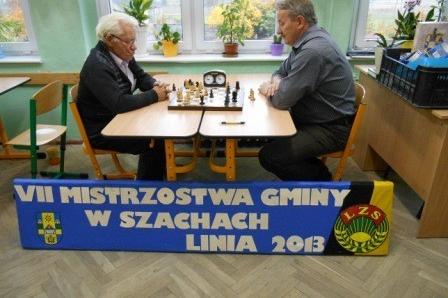 VII Mistrzostwa Gminy Linia w Szachach 13.10.2013r.