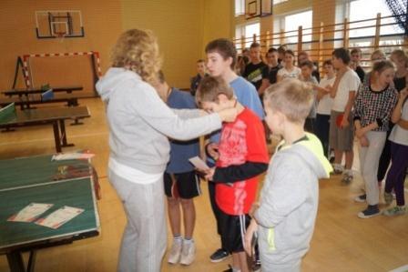 Mistrzostwa Gminy Linia Szkół w Tenisie Stołowym 14.11.2013r.
