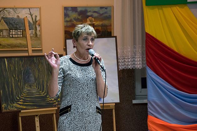 Wernisaż prac malarskich w Gminnym Domu Kultury w Lini