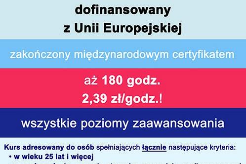 Dofinansowane kursy językowe