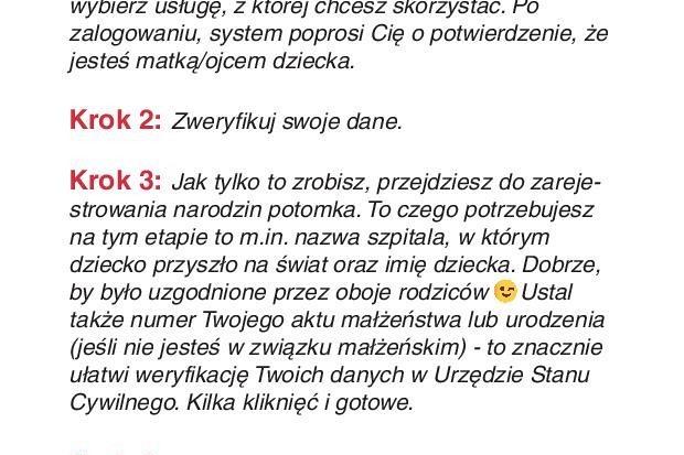 Zarejestruj narodziny swojego dziecka online