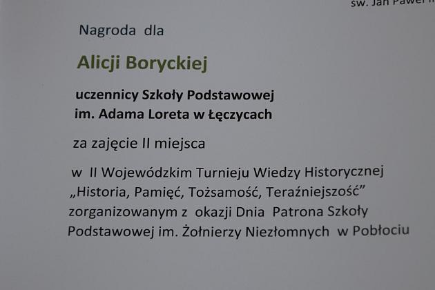 Święto Patrona Szkoły w Pobłociu