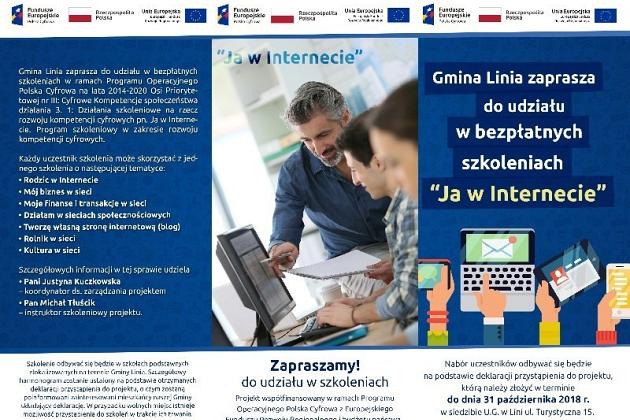 Ja w internecie! Bezpłatne szkolenia dla mieszkańców!