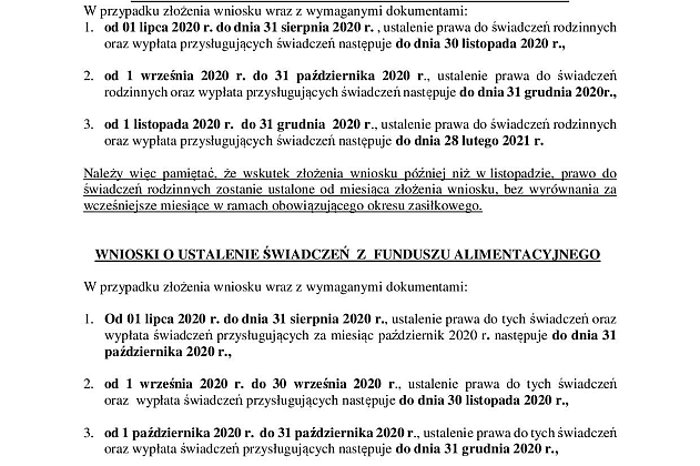 Ogłoszenie GOPS Linia