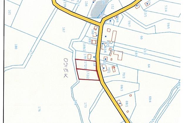 Trzeci przetarg ustny nieograniczony na sprzedaż nieruchomości gruntowe w Osieku, Lini i Zakrzewie