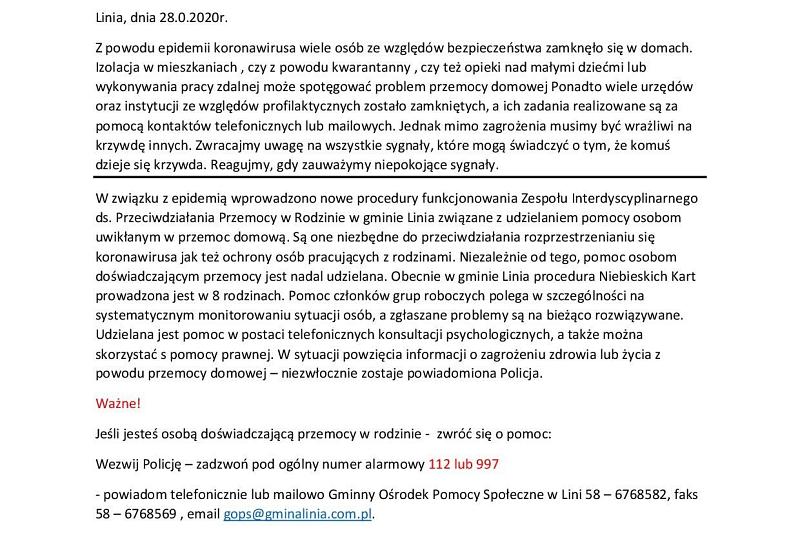 STOP przemocy domowej