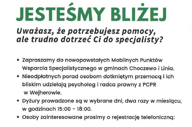 Mobilne punkty wsparcia