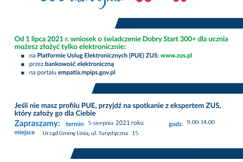 300+ spotkania z ekspertem z ZUS 5 i 26 sierpnia 2021