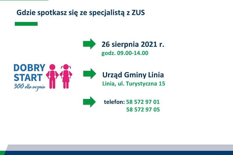 Punkt konsultacyjny 300+ w Urzędzie Gminy Linia 26 sierpnia 2021