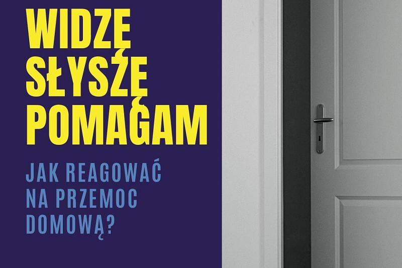WIDZĘ, SŁYSZĘ, POMAGAM. JAK REAGOWAĆ NA PRZEMOC DOMOWĄ?