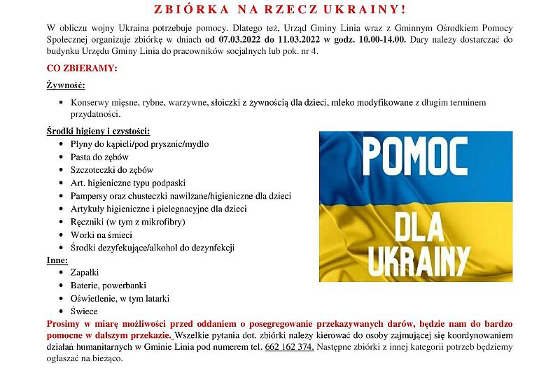 Pomoc dla Ukrainy - ZBIÓRKI