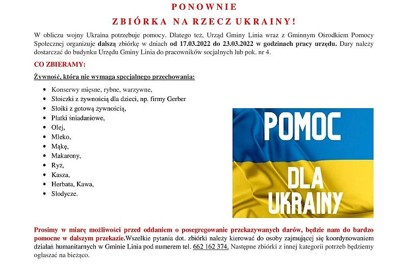 Zbiórka na rzecz Ukrainy!