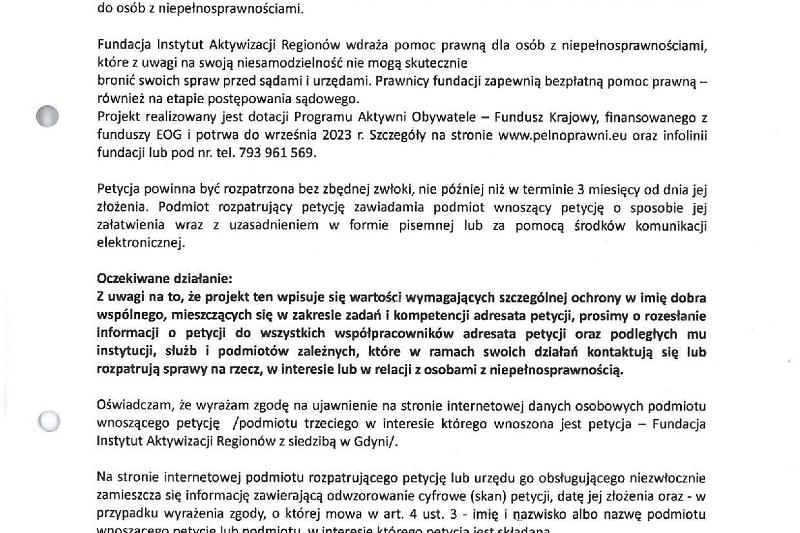 PETYCJA - PEŁNOPRAWNI