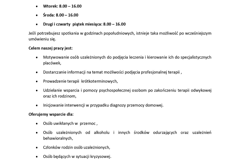 PUNKT KONSULTACYJNY