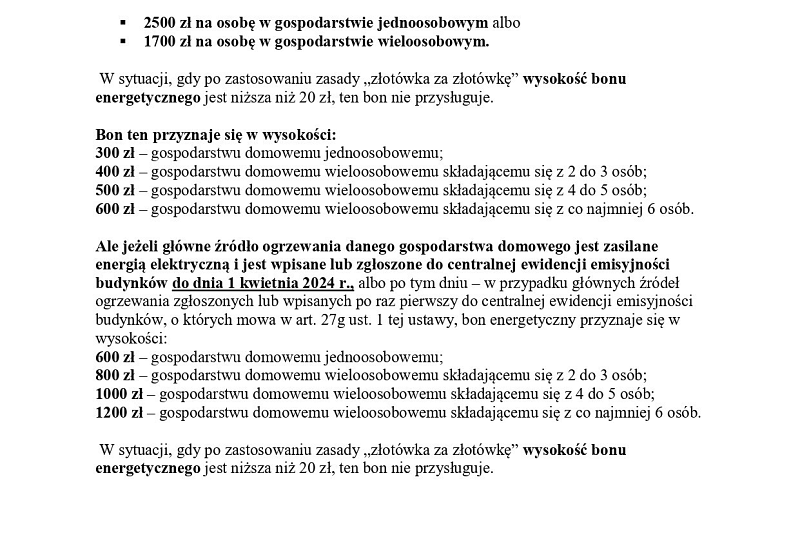 BON ENERGETYCZNY 2024